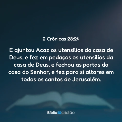2 Crônicas 28:24