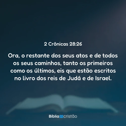 2 Crônicas 28:26