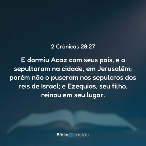 2 Crônicas 28:27
