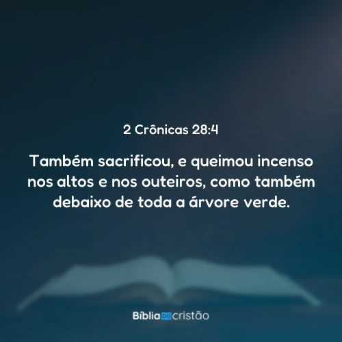 2 Crônicas 28:4