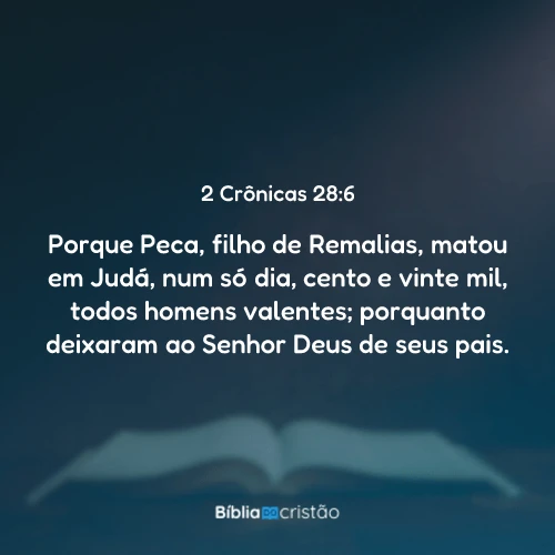 2 Crônicas 28:6