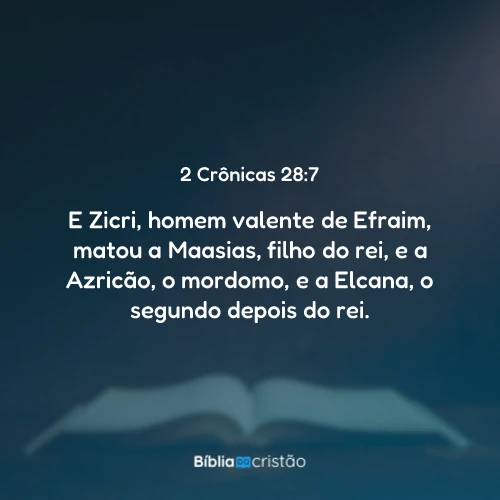 2 Crônicas 28:7