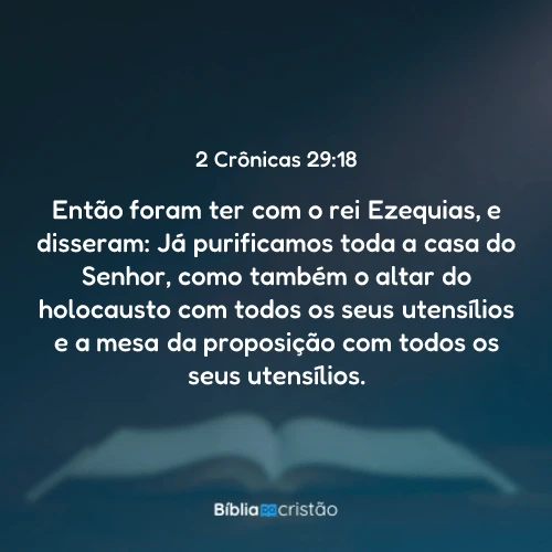 2 Crônicas 29:18
