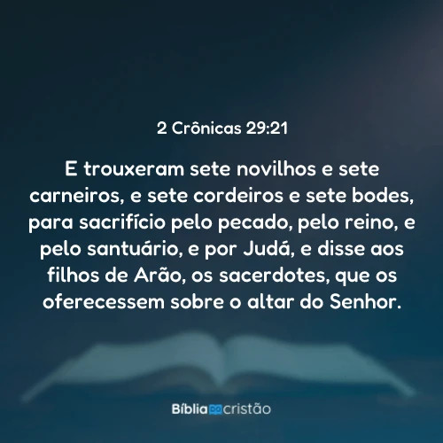 2 Crônicas 29:21