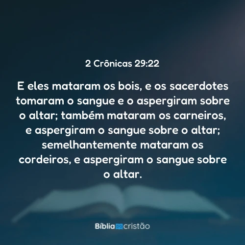 2 Crônicas 29:22