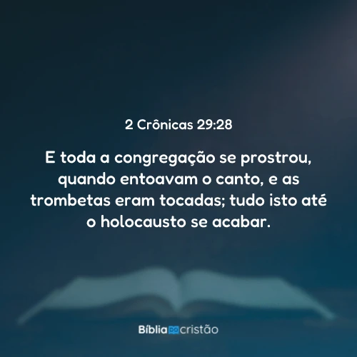 2 Crônicas 29:28