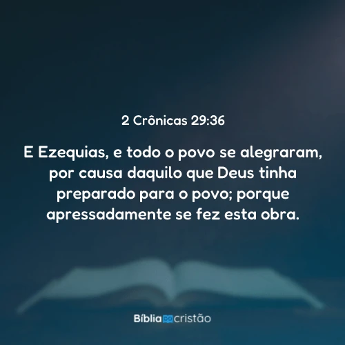 2 Crônicas 29:36