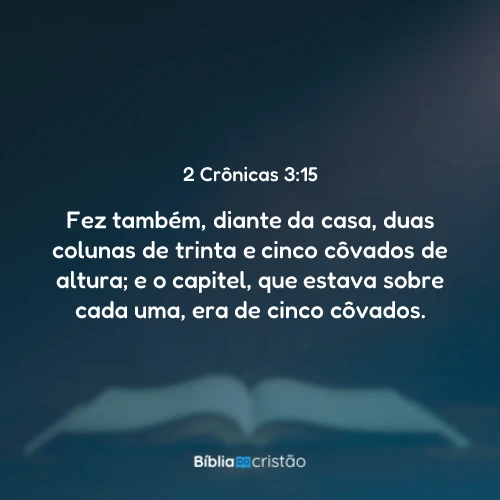 2 Crônicas 3:15