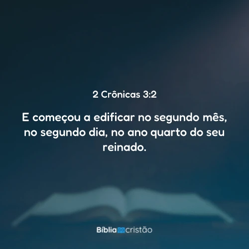 2 Crônicas 3:2