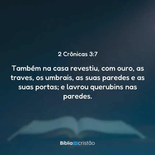 2 Crônicas 3:7