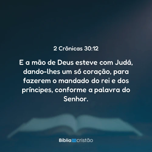 2 Crônicas 30:12