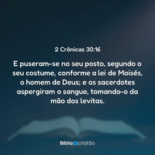 2 Crônicas 30:16