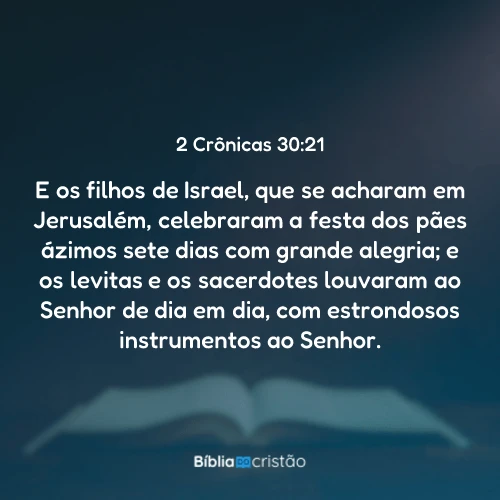 2 Crônicas 30:21