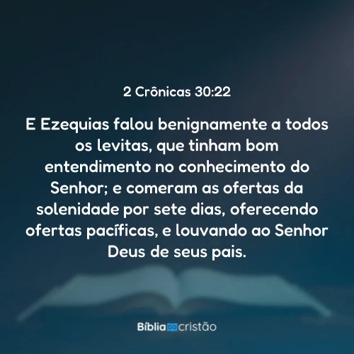 2 Crônicas 30:22