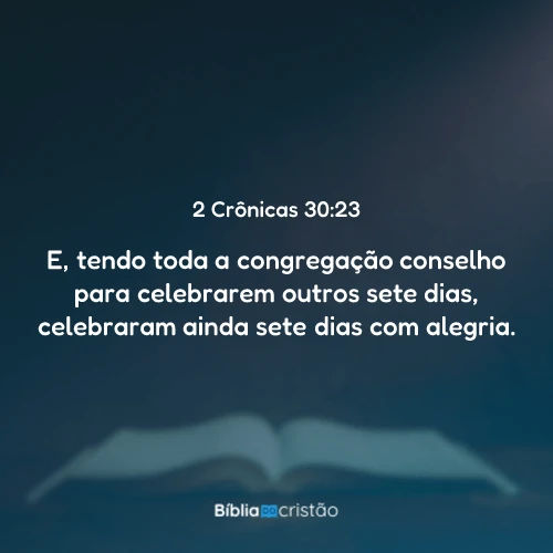 2 Crônicas 30:23