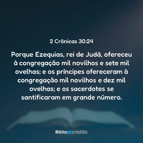 2 Crônicas 30:24