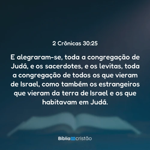 2 Crônicas 30:25