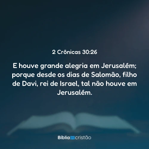 2 Crônicas 30:26