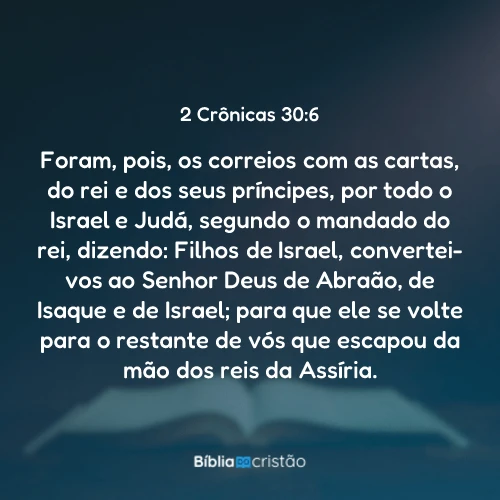 2 Crônicas 30:6