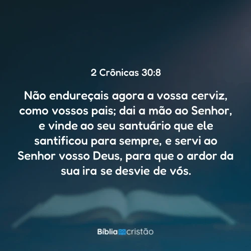 2 Crônicas 30:8