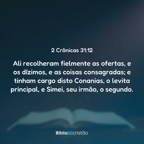 2 Crônicas 31:12