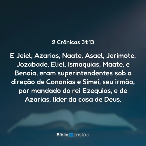 2 Crônicas 31:13