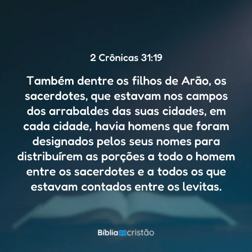 2 Crônicas 31:19
