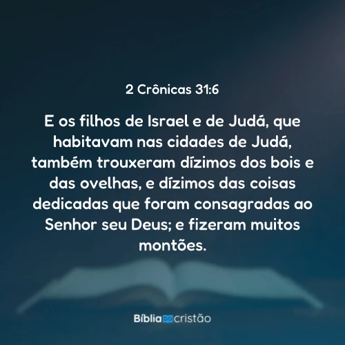 2 Crônicas 31:6
