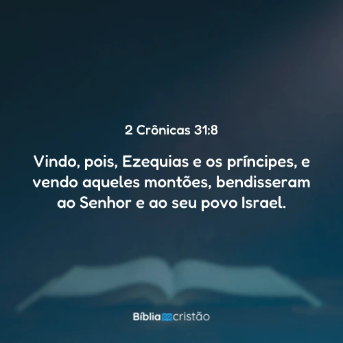 2 Crônicas 31:8