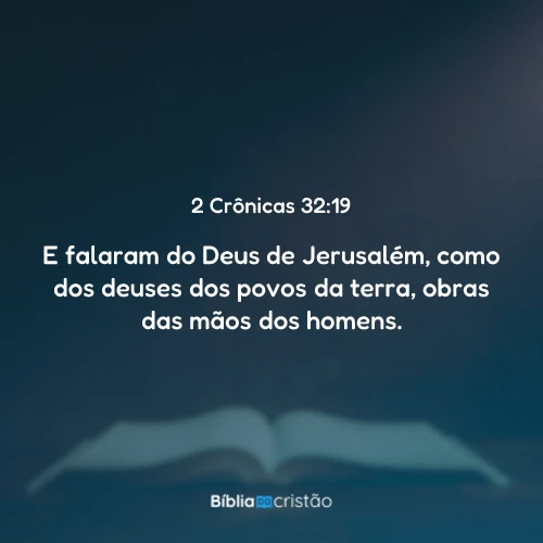 2 Crônicas 32:19