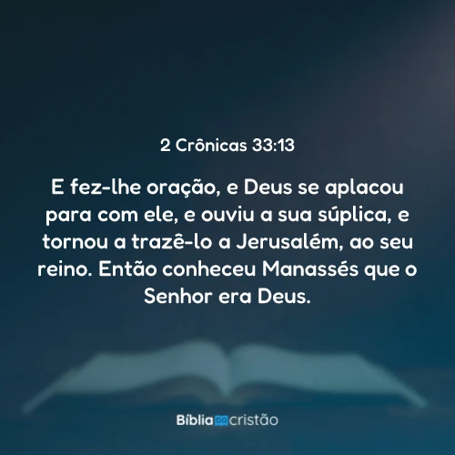 2 Crônicas 33:13