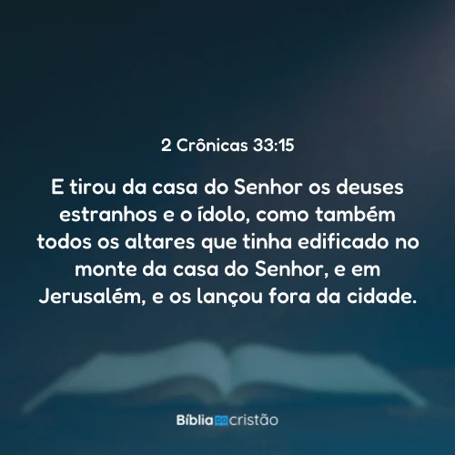 2 Crônicas 33:15