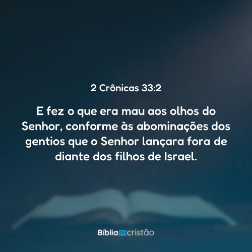 2 Crônicas 33:2