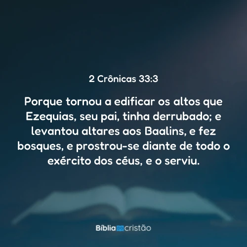 2 Crônicas 33:3