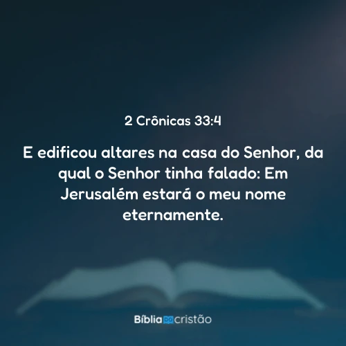 2 Crônicas 33:4