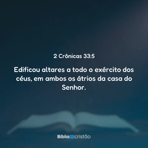 2 Crônicas 33:5