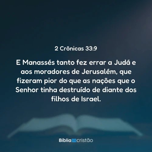 2 Crônicas 33:9