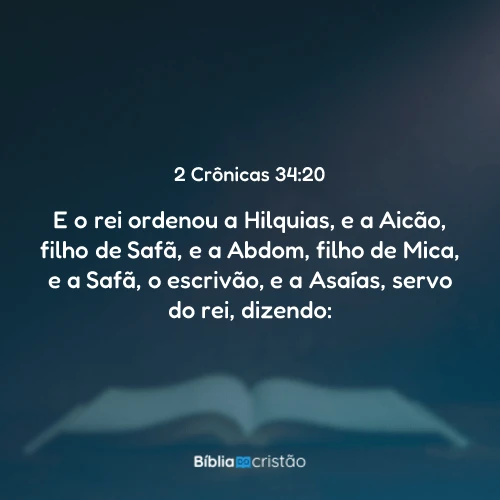 2 Crônicas 34:20