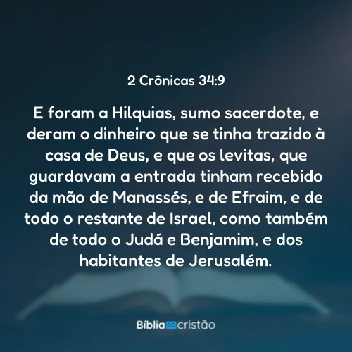 2 Crônicas 34:9