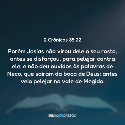 2 Crônicas 35:22