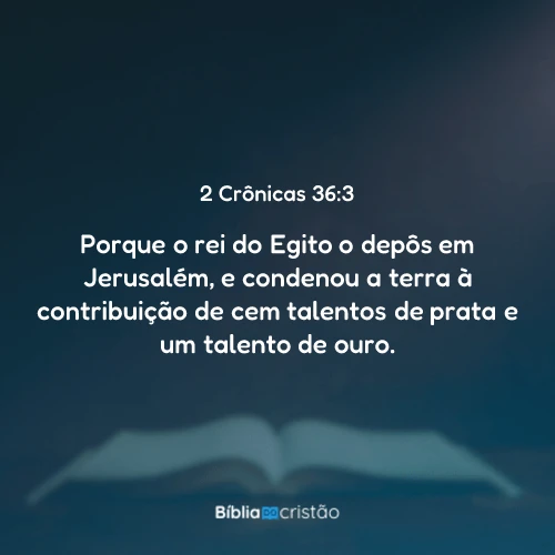 2 Crônicas 36:3