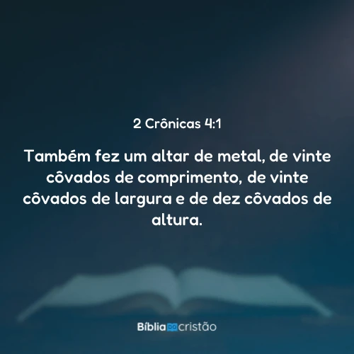 2 Crônicas 4:1