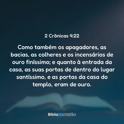 2 Crônicas 4:22