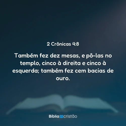 2 Crônicas 4:8