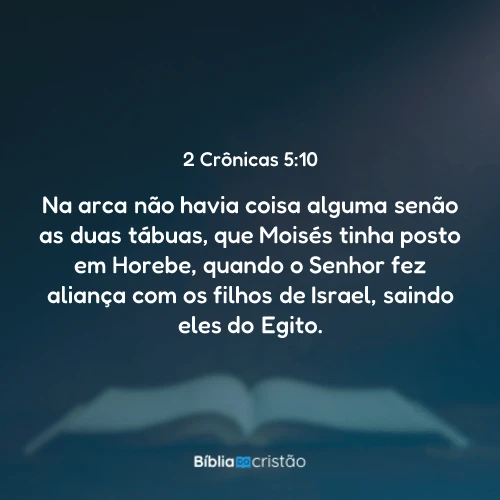 2 Crônicas 5:10