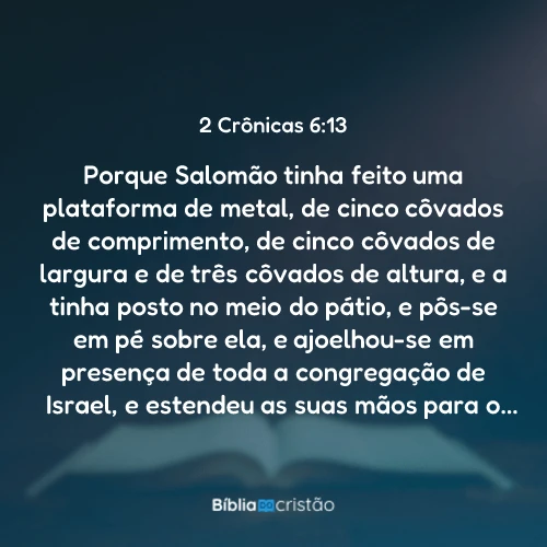2 Crônicas 6:13