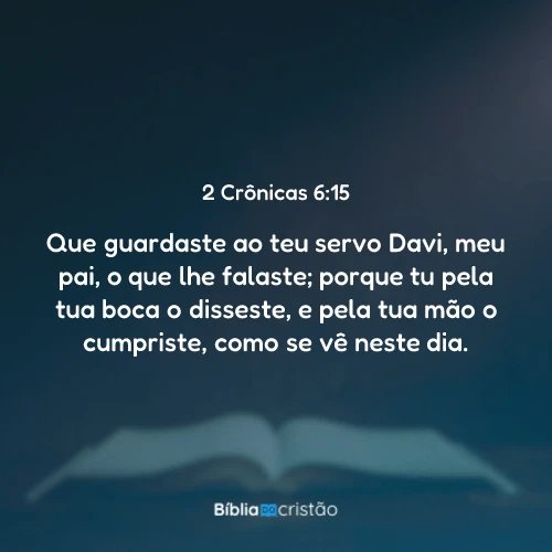 2 Crônicas 6:15
