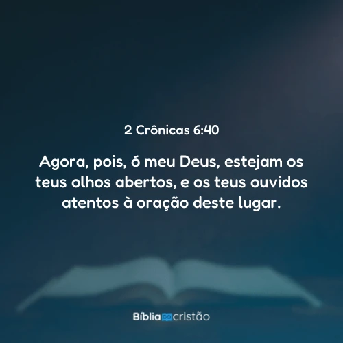 2 Crônicas 6:40