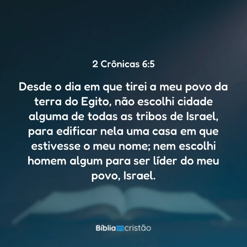 2 Crônicas 6:5