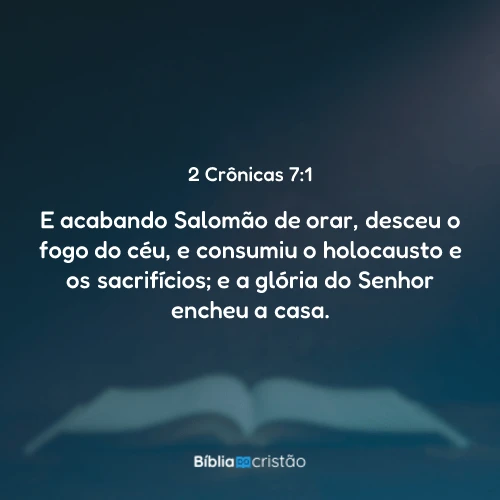 2 Crônicas 7:1